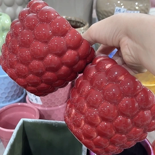 多肉绿植陶瓷花盆9.9包邮，有孔