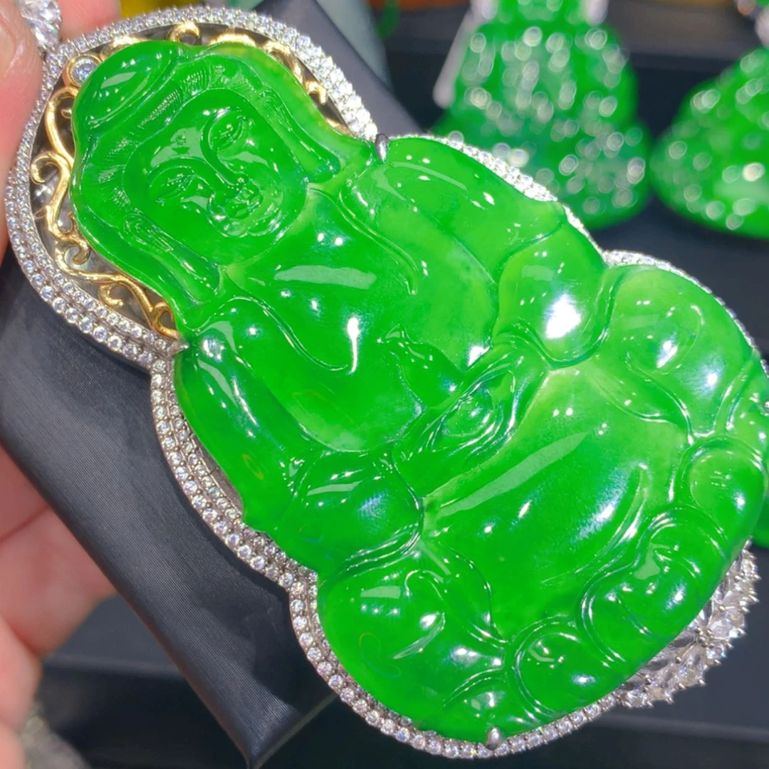 【闪购商品】翡翠颈饰银S925镶嵌6598985666