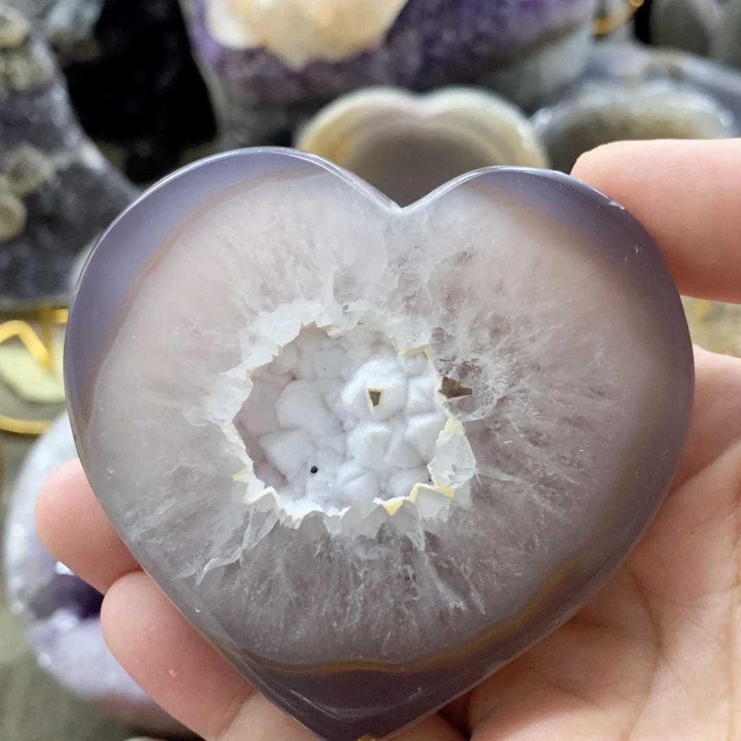 紫晶珠宝半成品未镶嵌