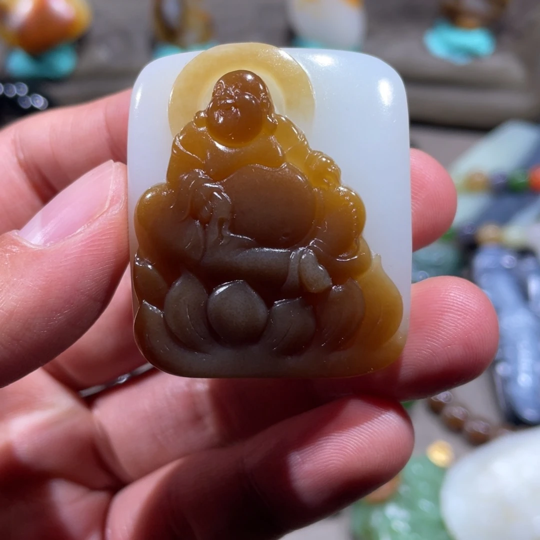 和田玉未镶嵌挂件