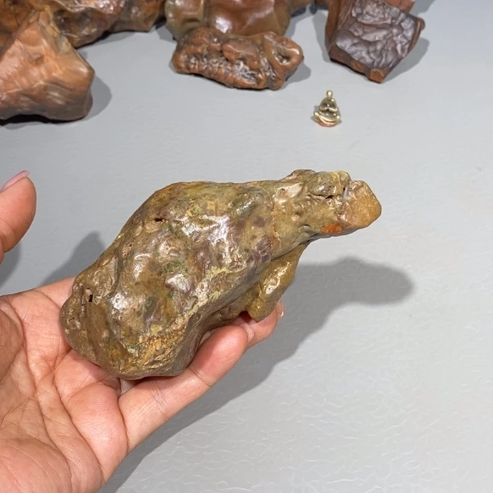 玛瑙/玉髓车挂合金石****缘244