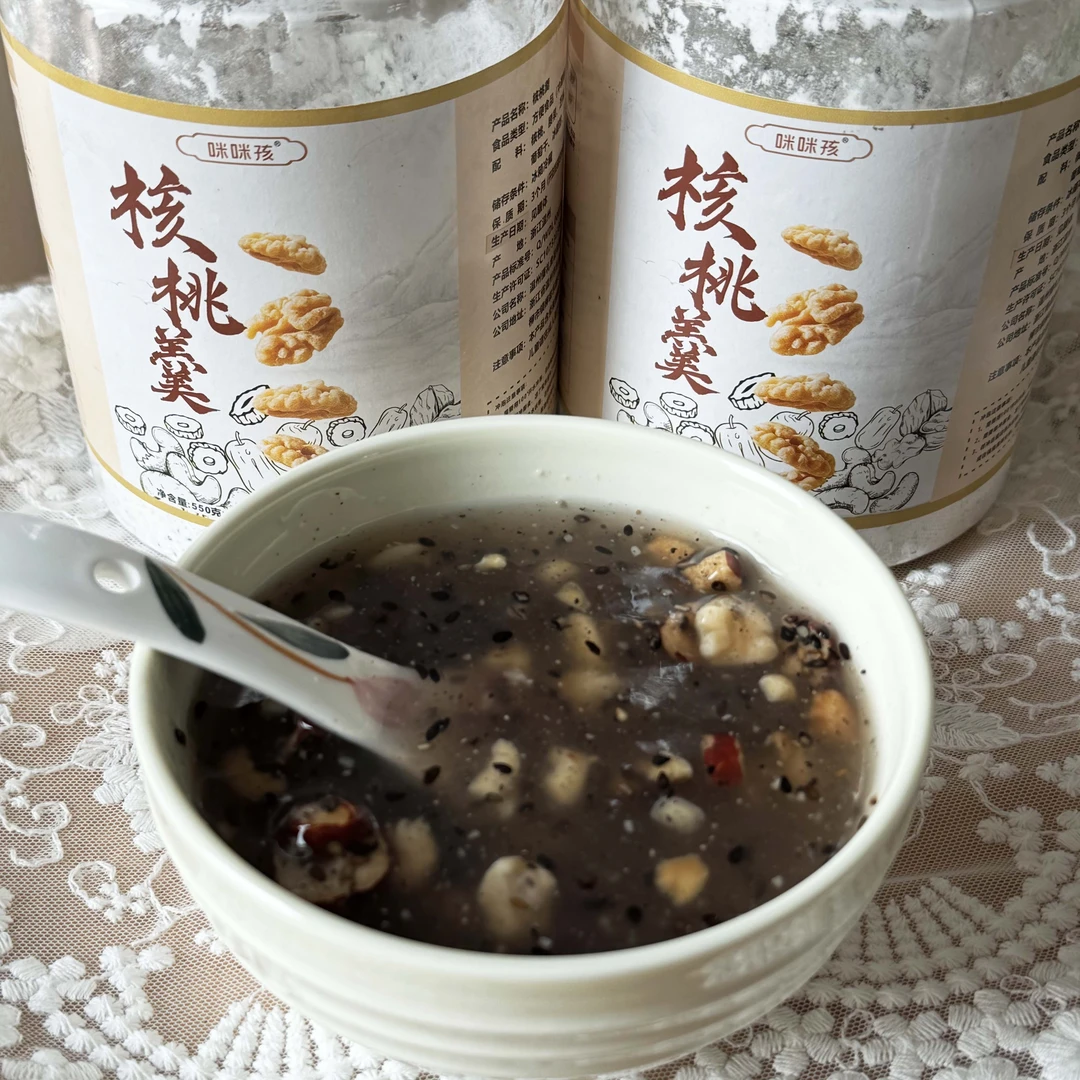 核桃羹温州特产550g手工坚果羹核桃腰果芝麻藕粉早餐冲泡