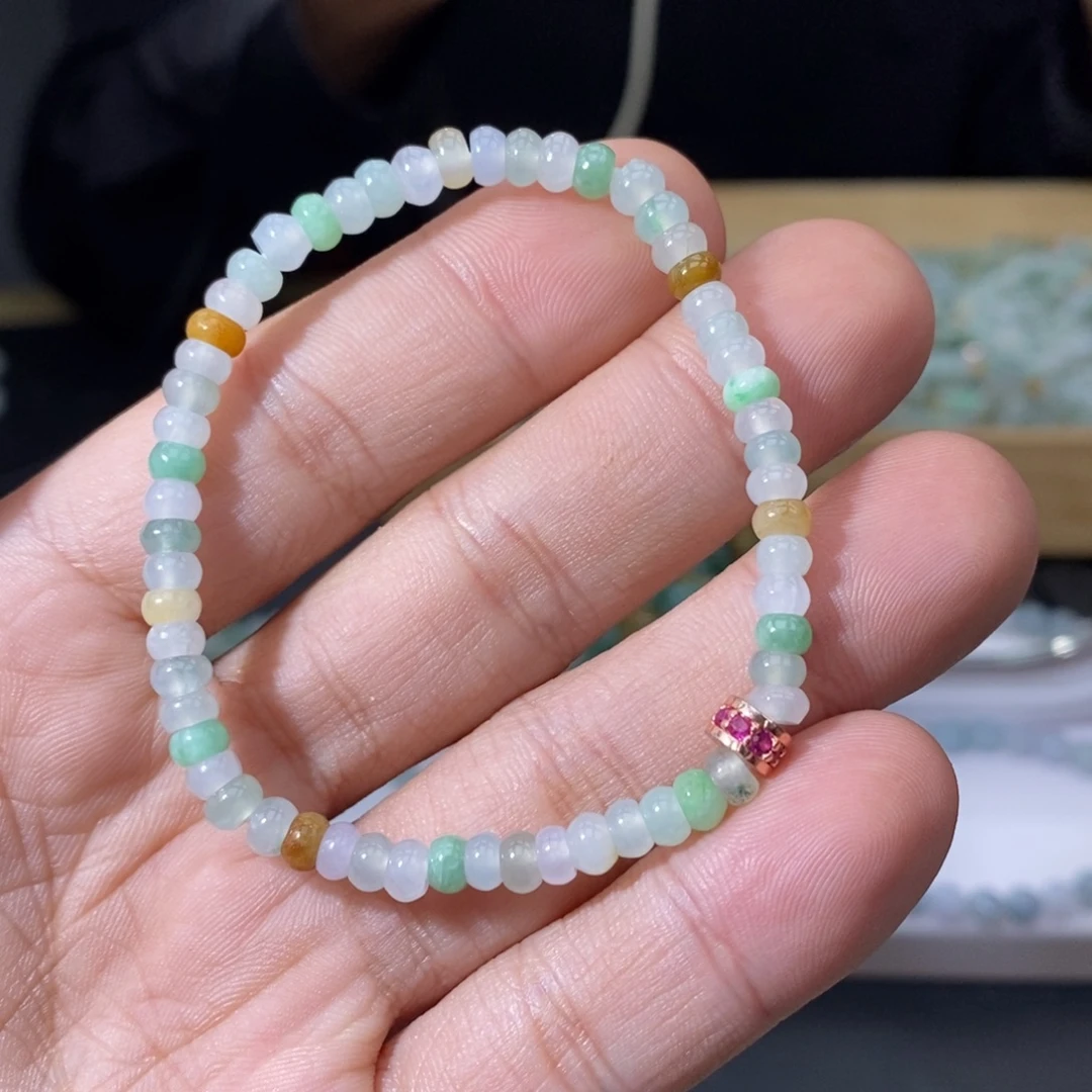 翡翠未镶嵌手链天然a货翡翠24