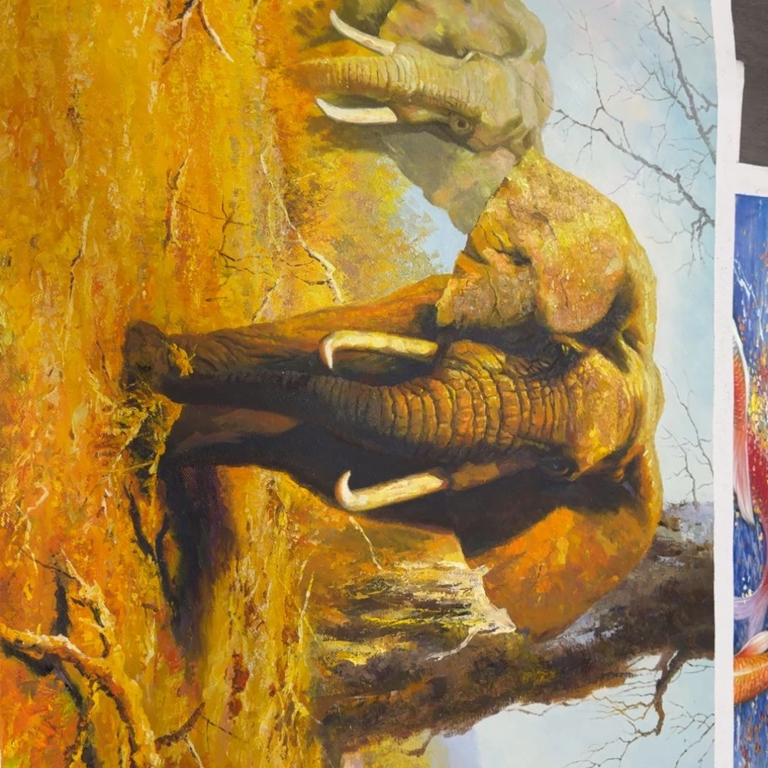 油画我的小伙伴都在等