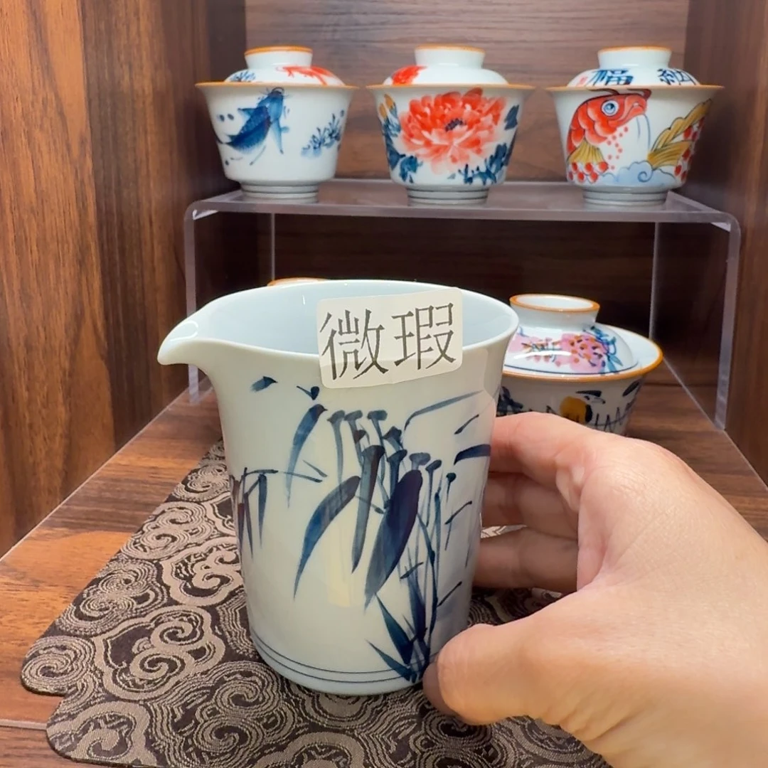 釉下彩纯手绘微瑕
