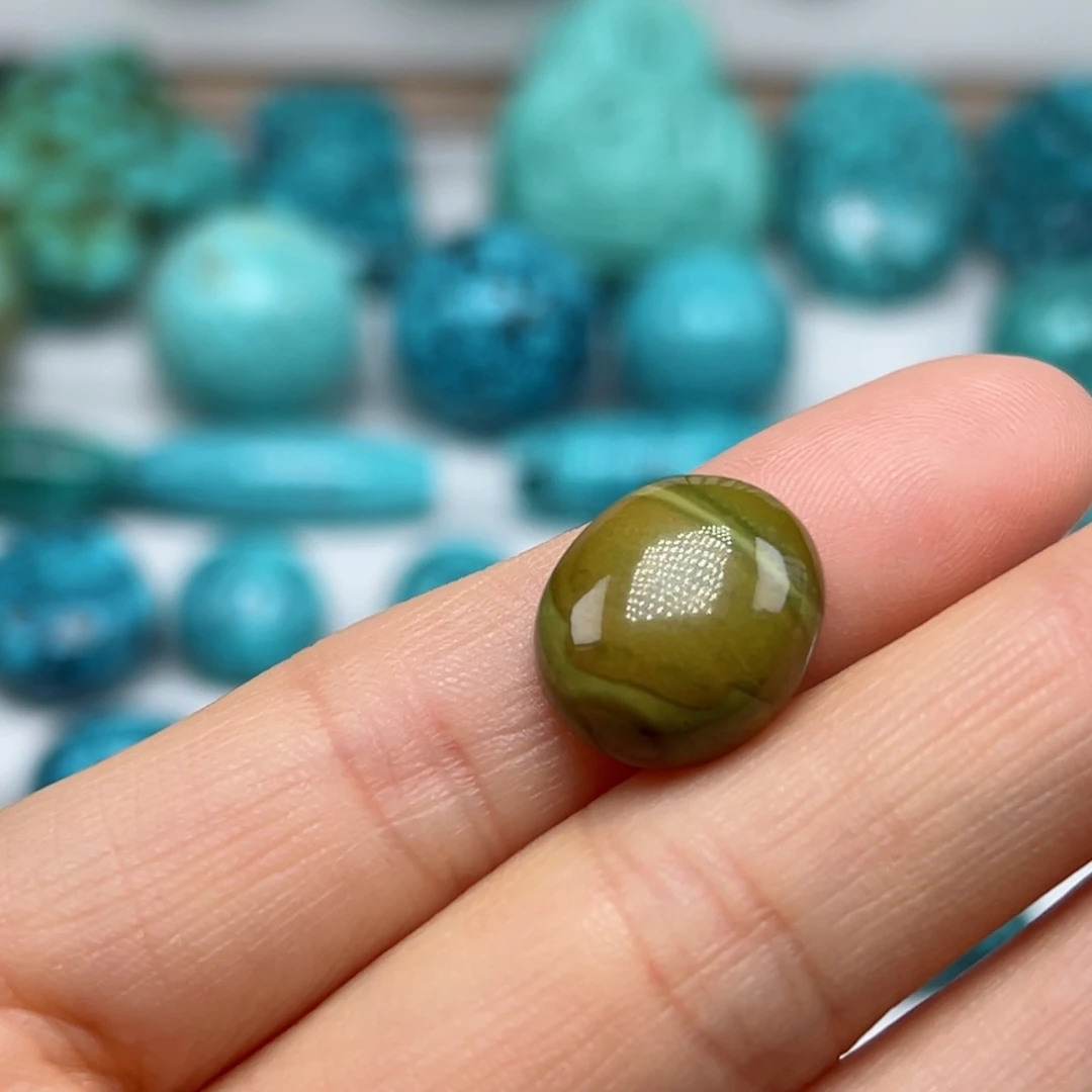 绿松石珠宝奇石未镶嵌