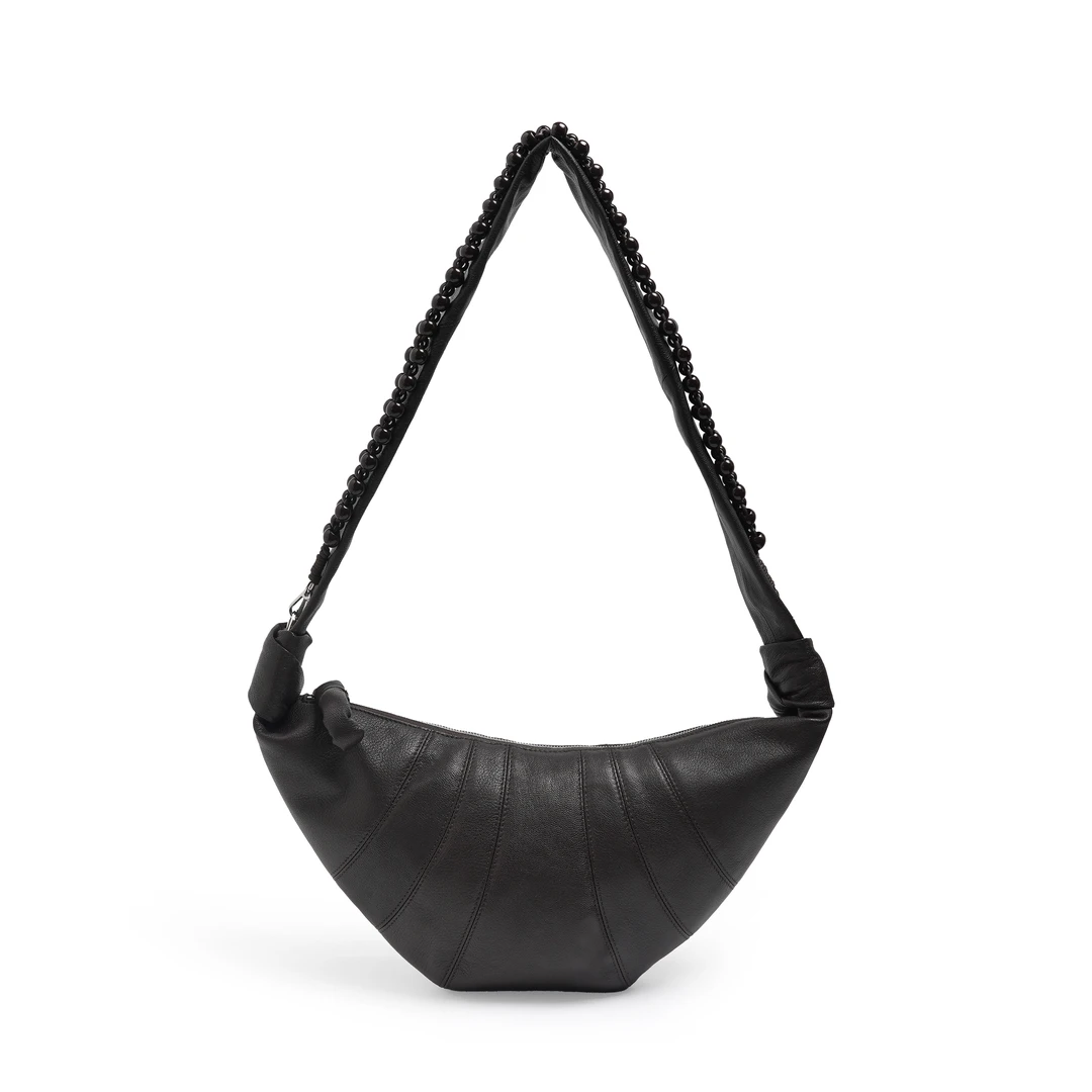 【京盛高定】定制串珠牛角包单肩包