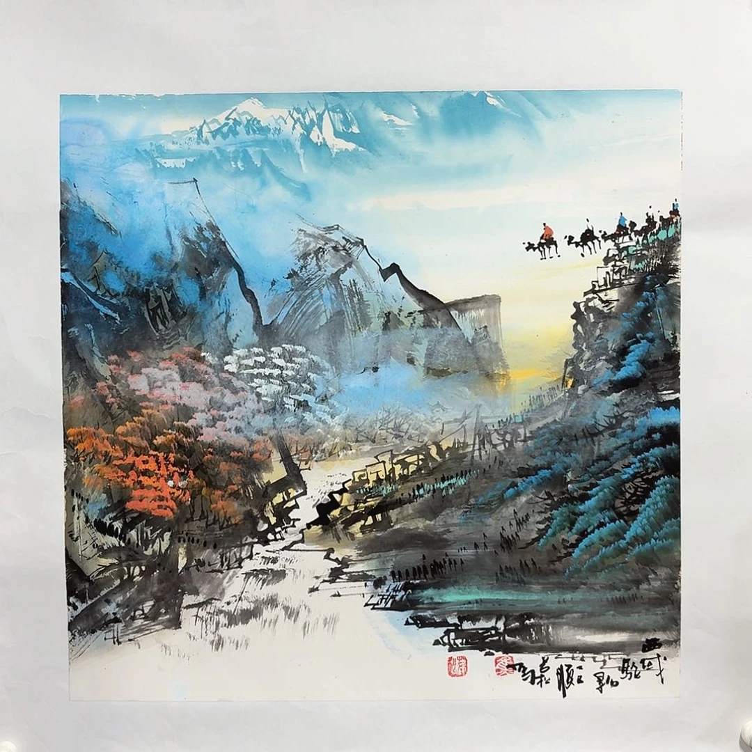 国画亲笔手绘放心去藏