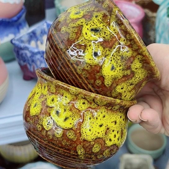 多肉绿植陶瓷花盆9.9包邮