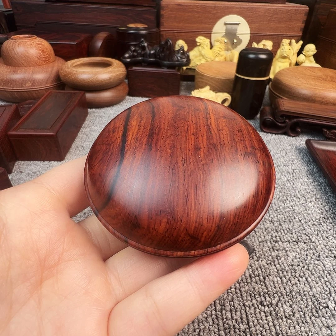 微凹黄檀（南美大红酸枝）印泥盒
