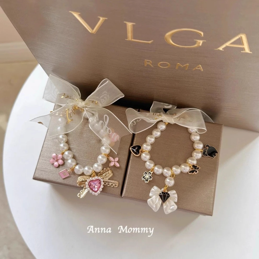 宠物狗狗猫咪珍珠夏季梦幻卡通爱心水晶吊坠项圈围脖饰品泰迪比熊