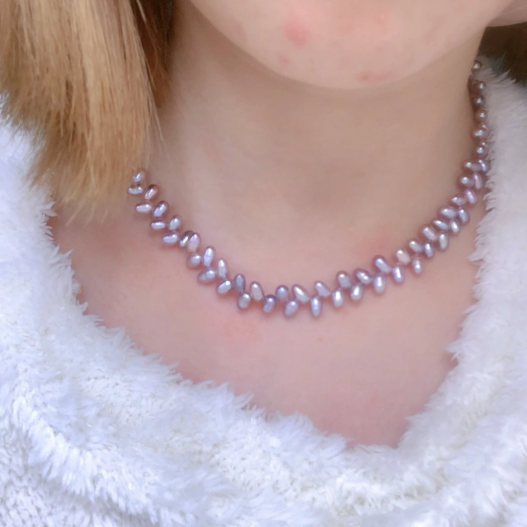 银S925镶嵌耳饰淡水珍珠