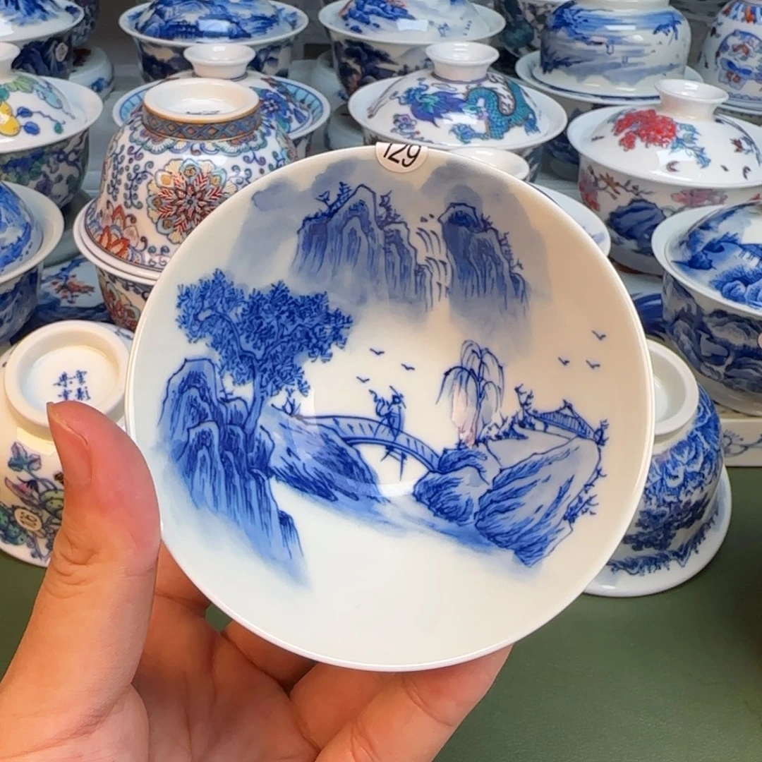 彦祖纯手工手绘茶具129