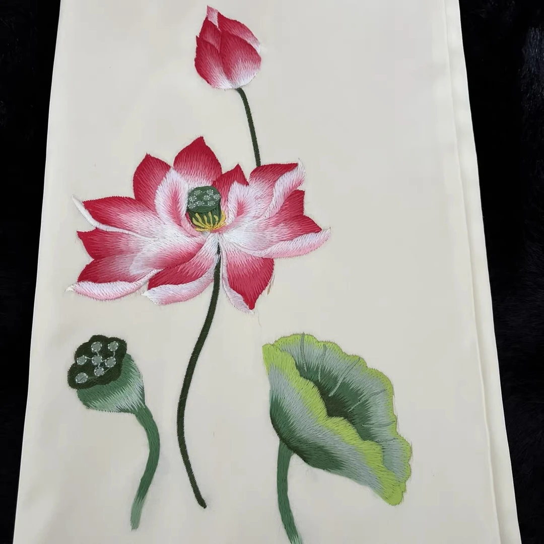 香莲花图案 时尚百搭丝巾