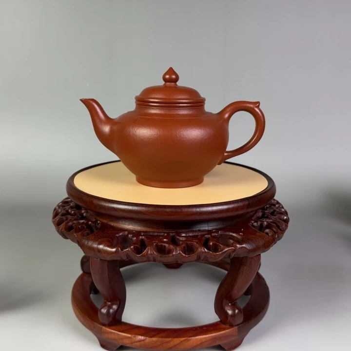 朱泥茶壶笑樱壶220 cc左右全手工制作