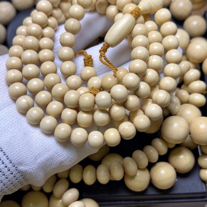 木质类五台山六道木原木1.0精品念珠108