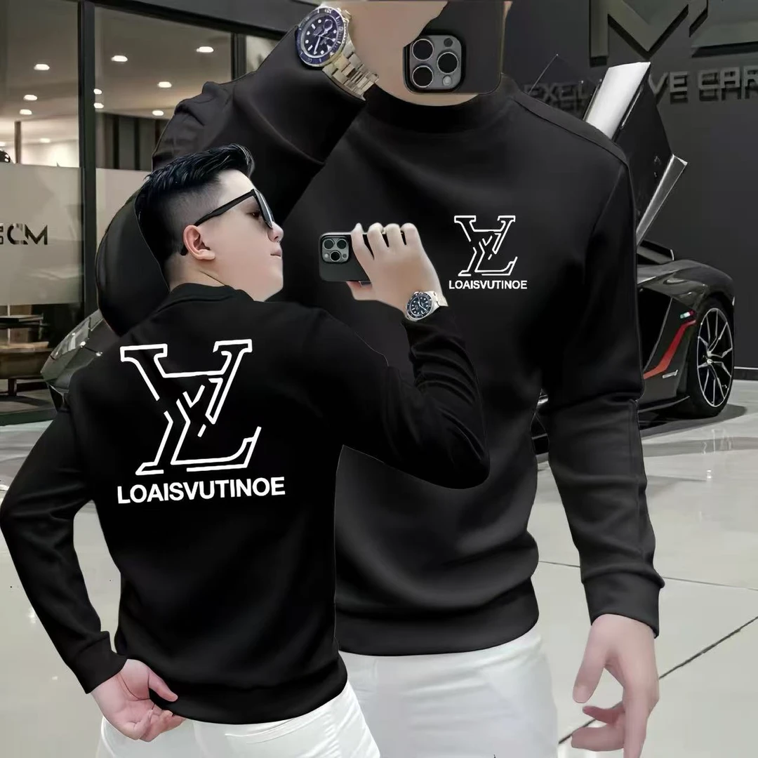 潮牌重磅圆领卫衣长袖百搭帅街头休闲秋冬季时尚男士潮流卫衣