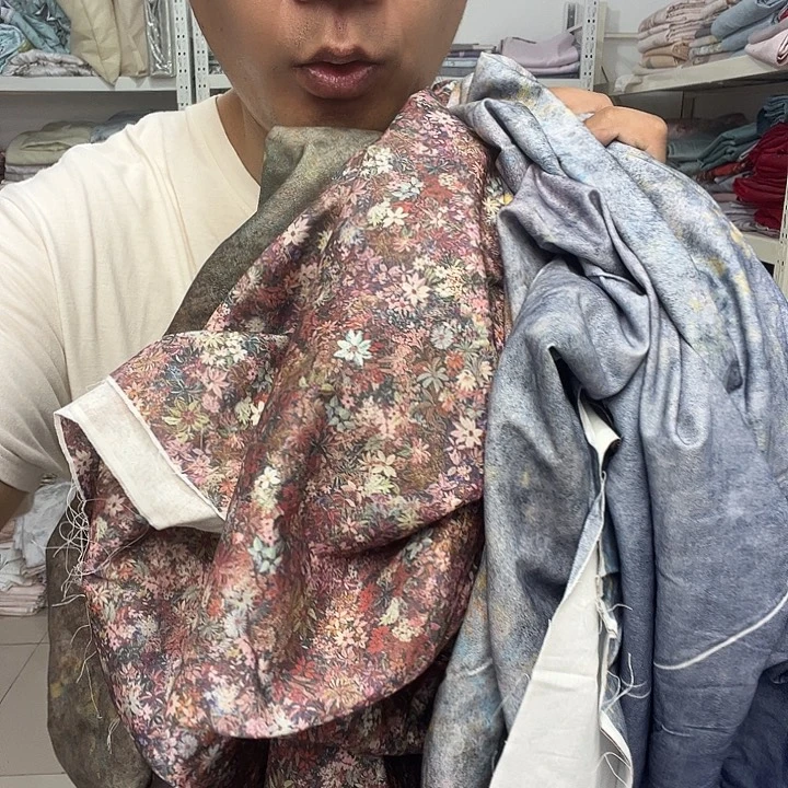 棉纯棉高货孤品面料3块