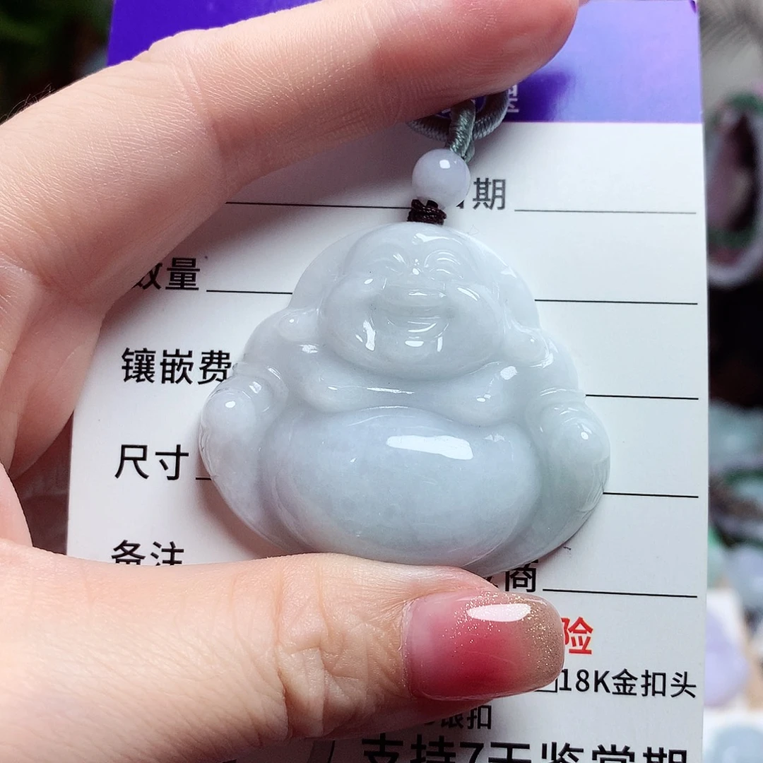 颈饰未镶嵌翡翠佛公16
