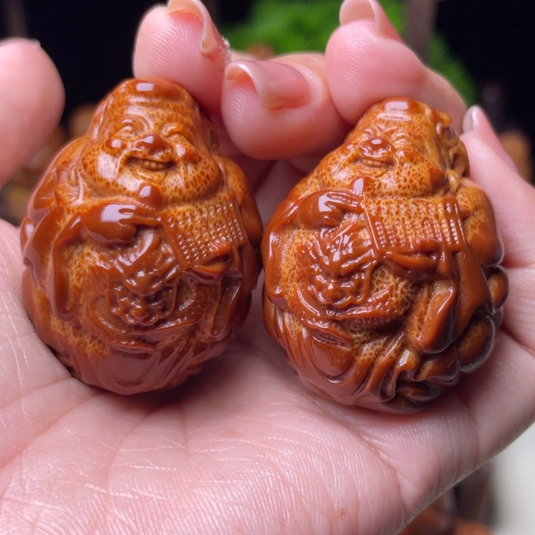 吊坠橄榄核龙财手球