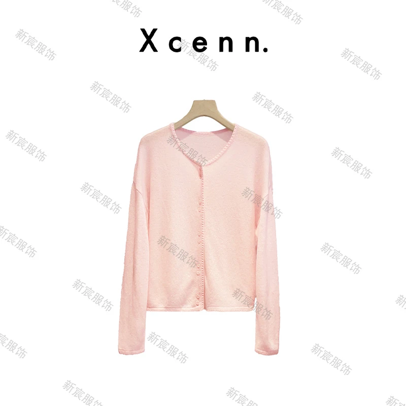 【李美丽专属】100%羊毛宽松显瘦软糯针织开衫上衣 SJ0A2825-QC