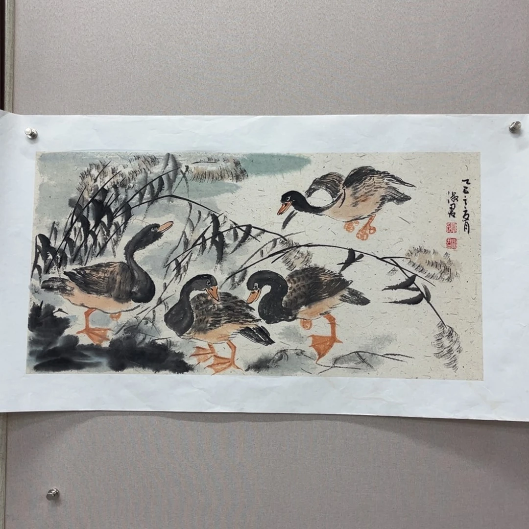 国画艺术家真人手绘