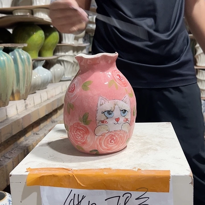 景德镇陶瓷花瓶微瑕介意勿拍