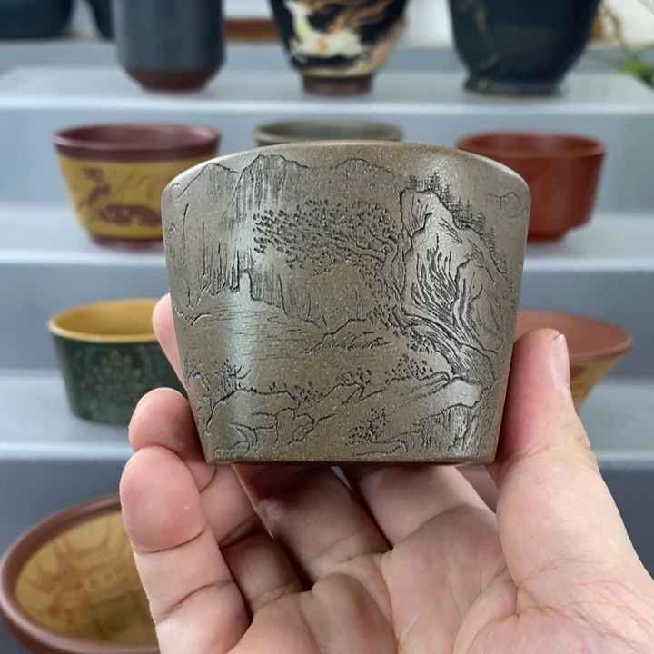 千***节宜兴紫砂手工主人杯
