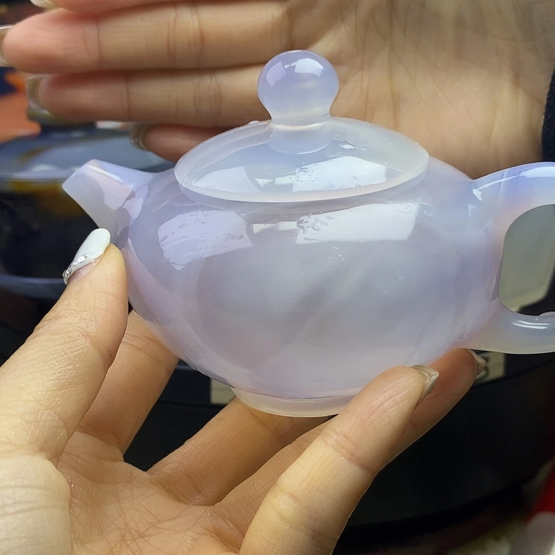 文***哥玛瑙/玉髓合金茶壶