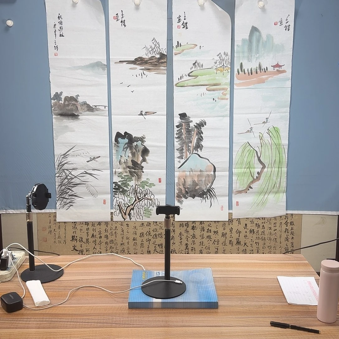 芷***术国画1324 牡丹图画师