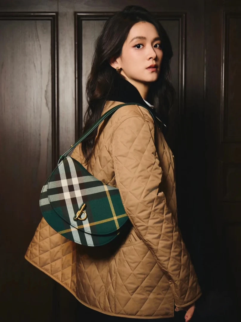 早春新款菱形格棉衣时尚百搭复古宽松专柜同款经典大方棉服短款