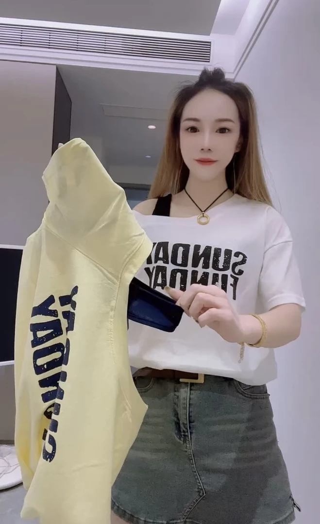 夏季新款时尚斜领潮流字母印花短袖t袖洋气短款显瘦百搭减龄上衣