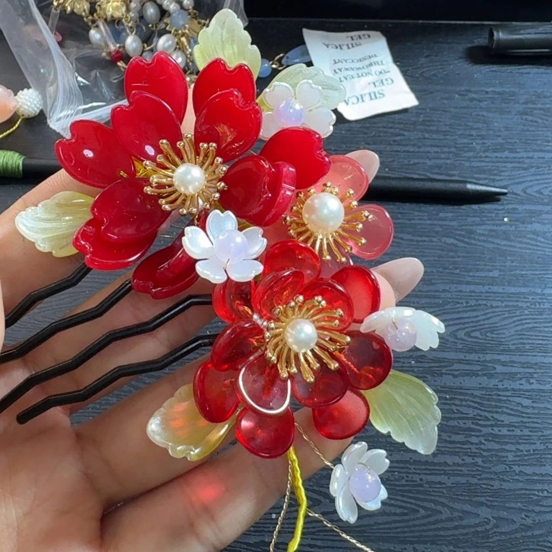 铁合金仿水晶古风琉璃发簪