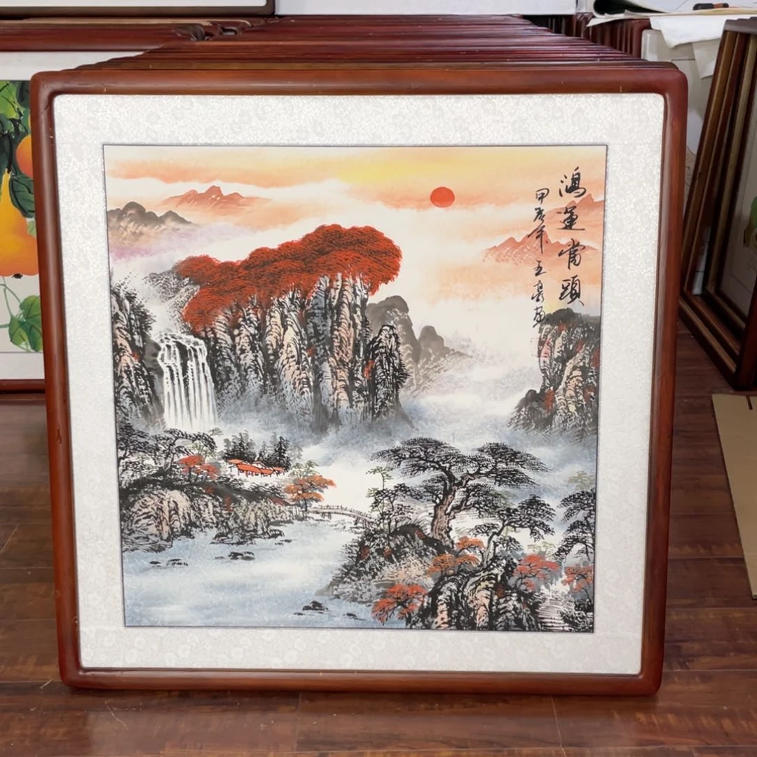 国画带框尺寸63*63厘米