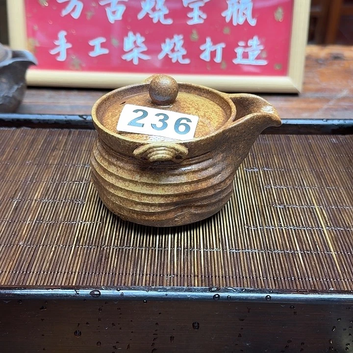 纯手工制作粗陶茶具