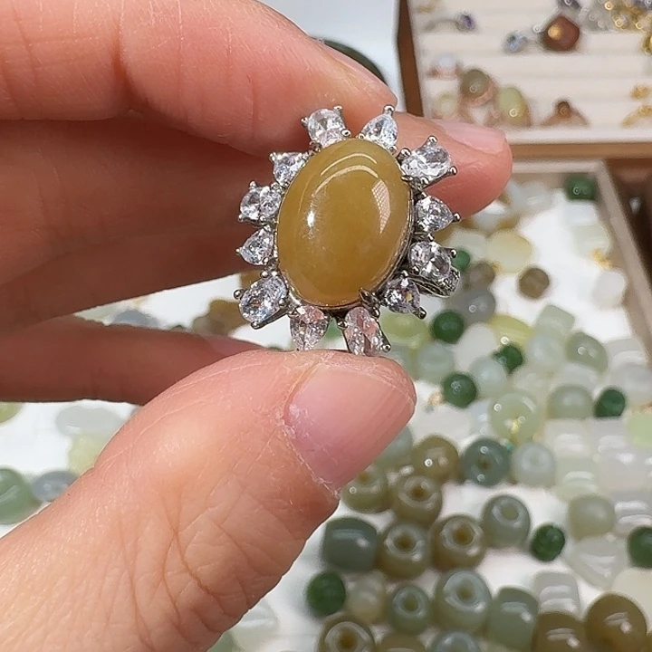 和田玉（糖玉）未镶嵌戒指