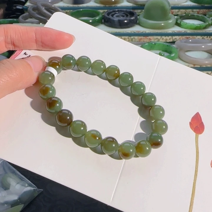 未镶嵌手串和田玉且末糖蓝