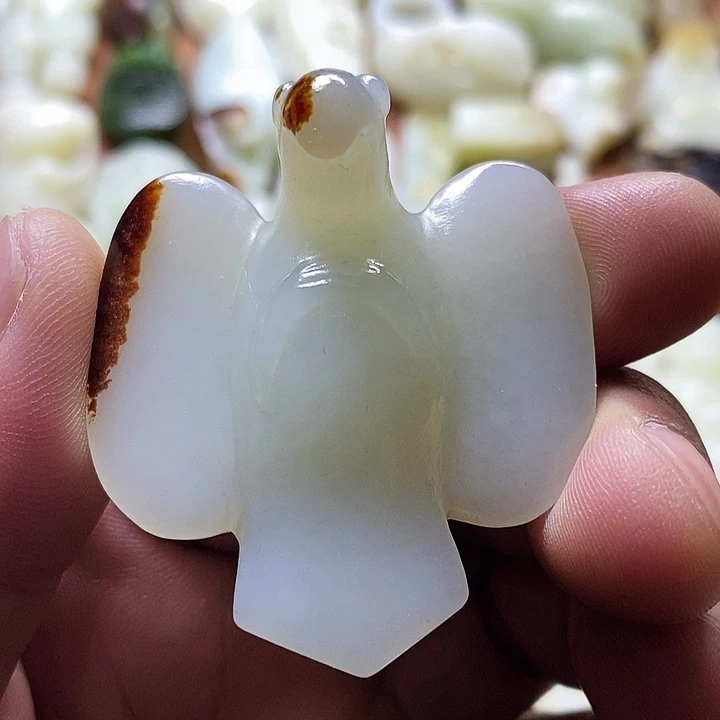 和田玉未镶嵌挂件