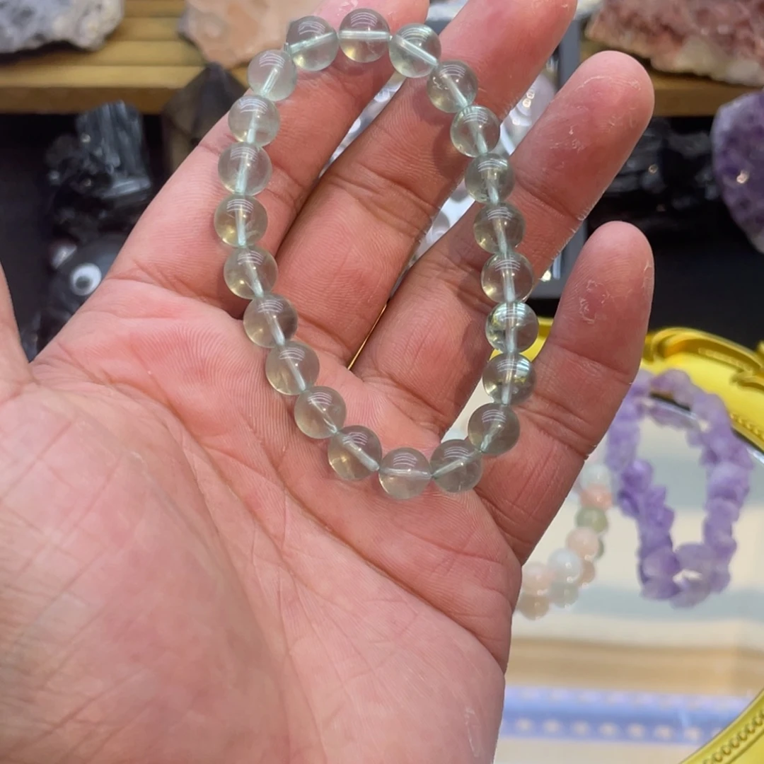 未镶嵌水晶手链纯天然绿萤石