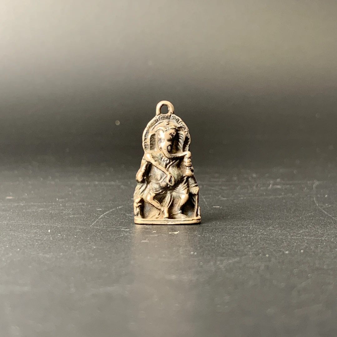 清代·象鼻财神挂牌（银）36.1mm 13gYYB25YYB0919022