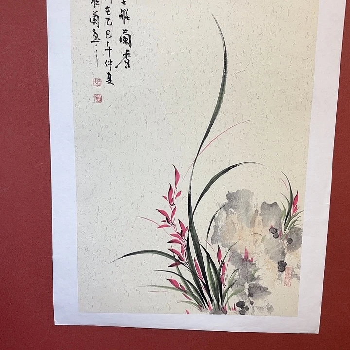 国画听兰老师花鸟