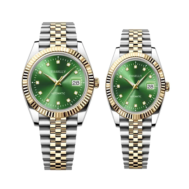 TISSELLY/蒂西尼 绿金伯爵系列奢华腕表-TIS5008对表-LQD