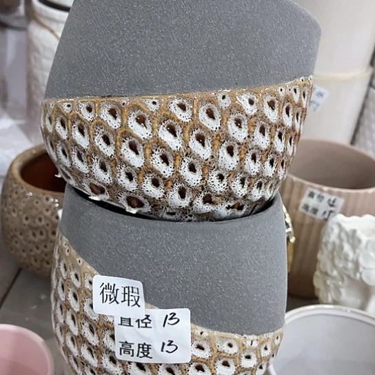 多肉绿植陶瓷花盆9:9包邮，有孔