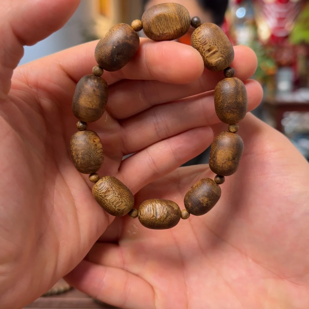 沉香手串高等级 饰品留疤珠14mm 个性首选