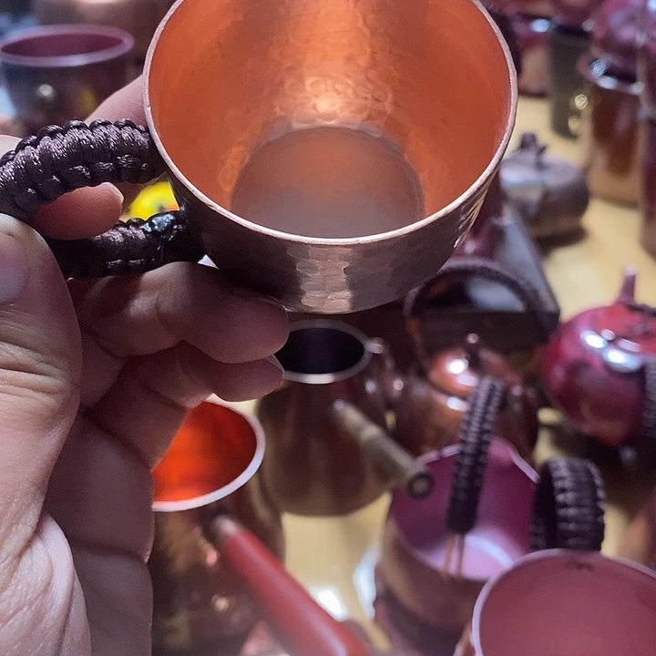 手工制作紫铜铜杯