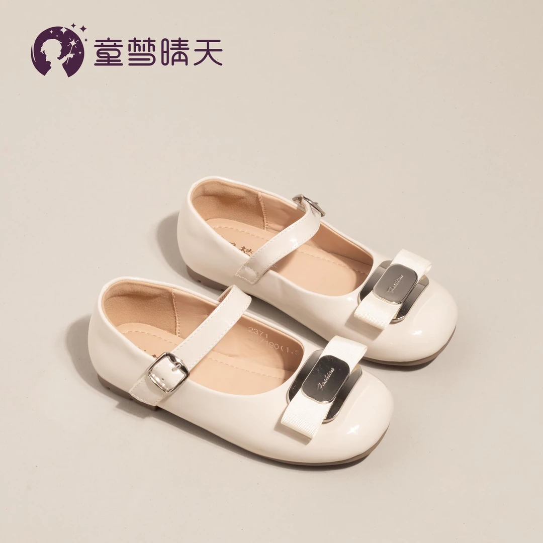 童梦晴天女童小皮鞋新款儿童公主鞋小香风单鞋女宝配礼服鞋子洋气