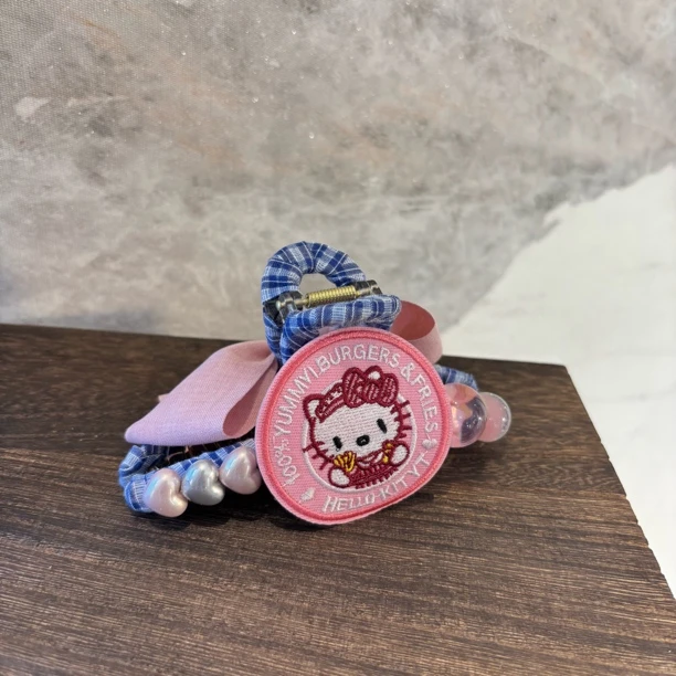 圆形粉色kt抓夹FJ1191