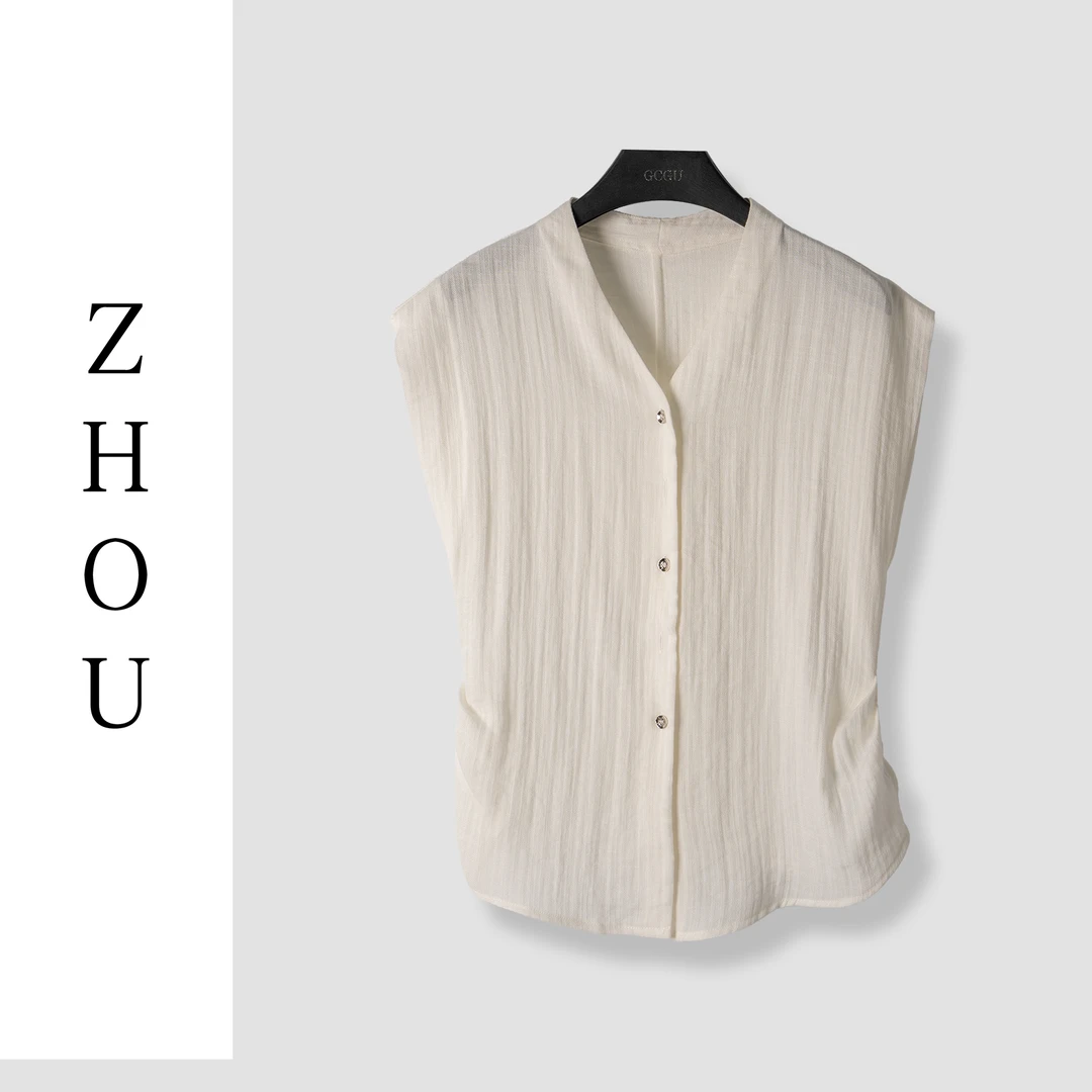 白色通勤日常气质上衣-21619