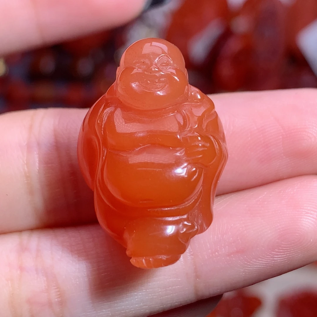 南红玛瑙未镶嵌珠宝半成品佛公2
