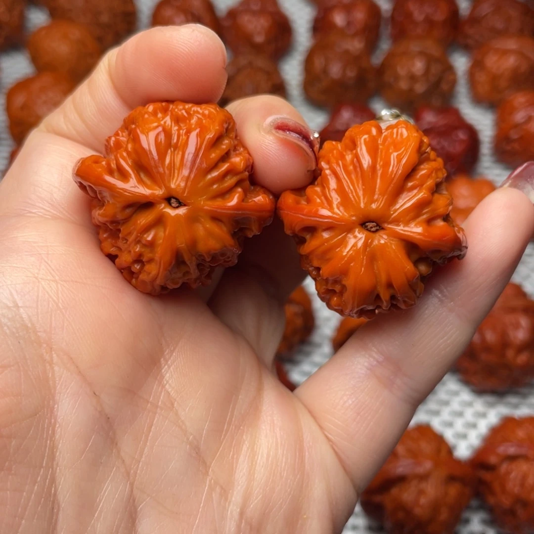 桃核吊坠文玩核桃 手把件 磨盘 33